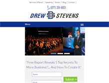 Tablet Screenshot of drew-stevens.com